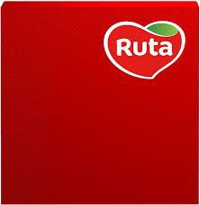 Серветки Ruta 33х33 3-шар червоні 20л/уп